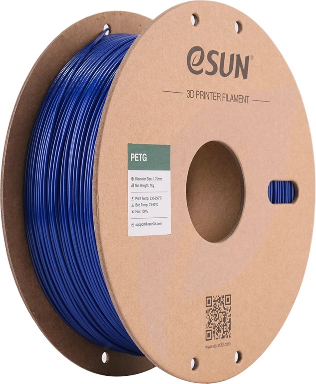 Филамент для 3D печати Esun PETG 1 75mm Blue 1kg купить по выгодной