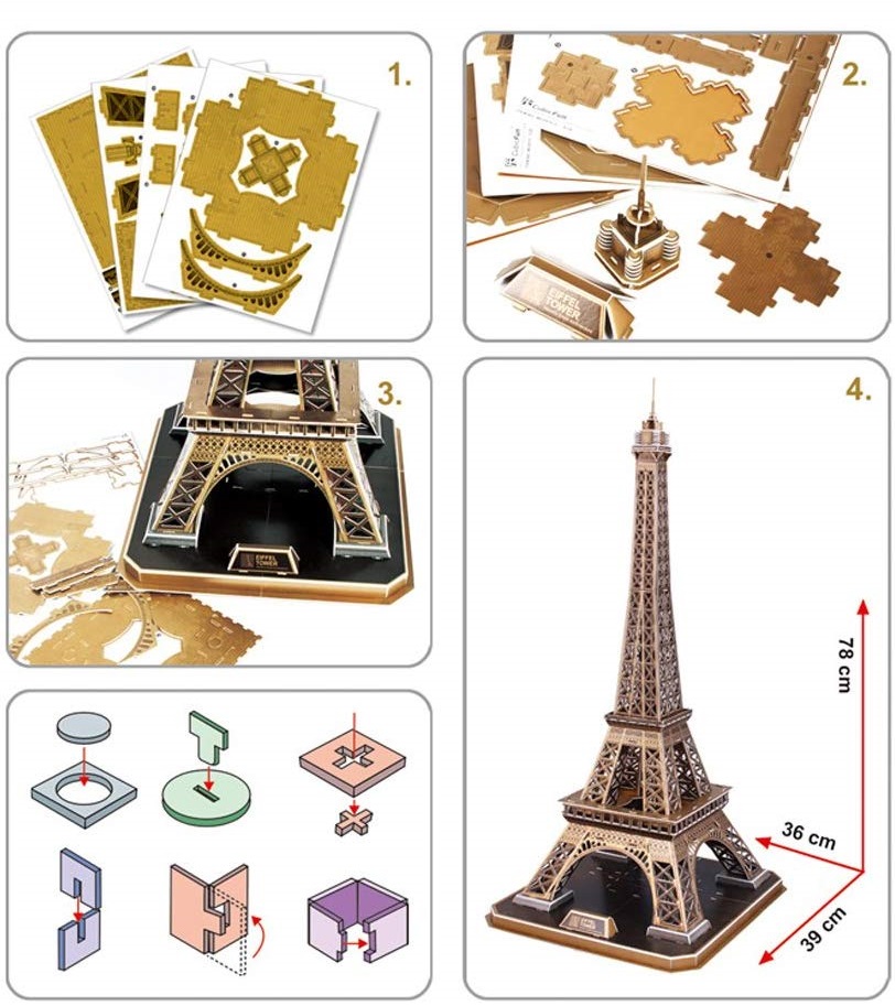 D Cubic Fun Eiffel Tower Mc H Pandashop Md