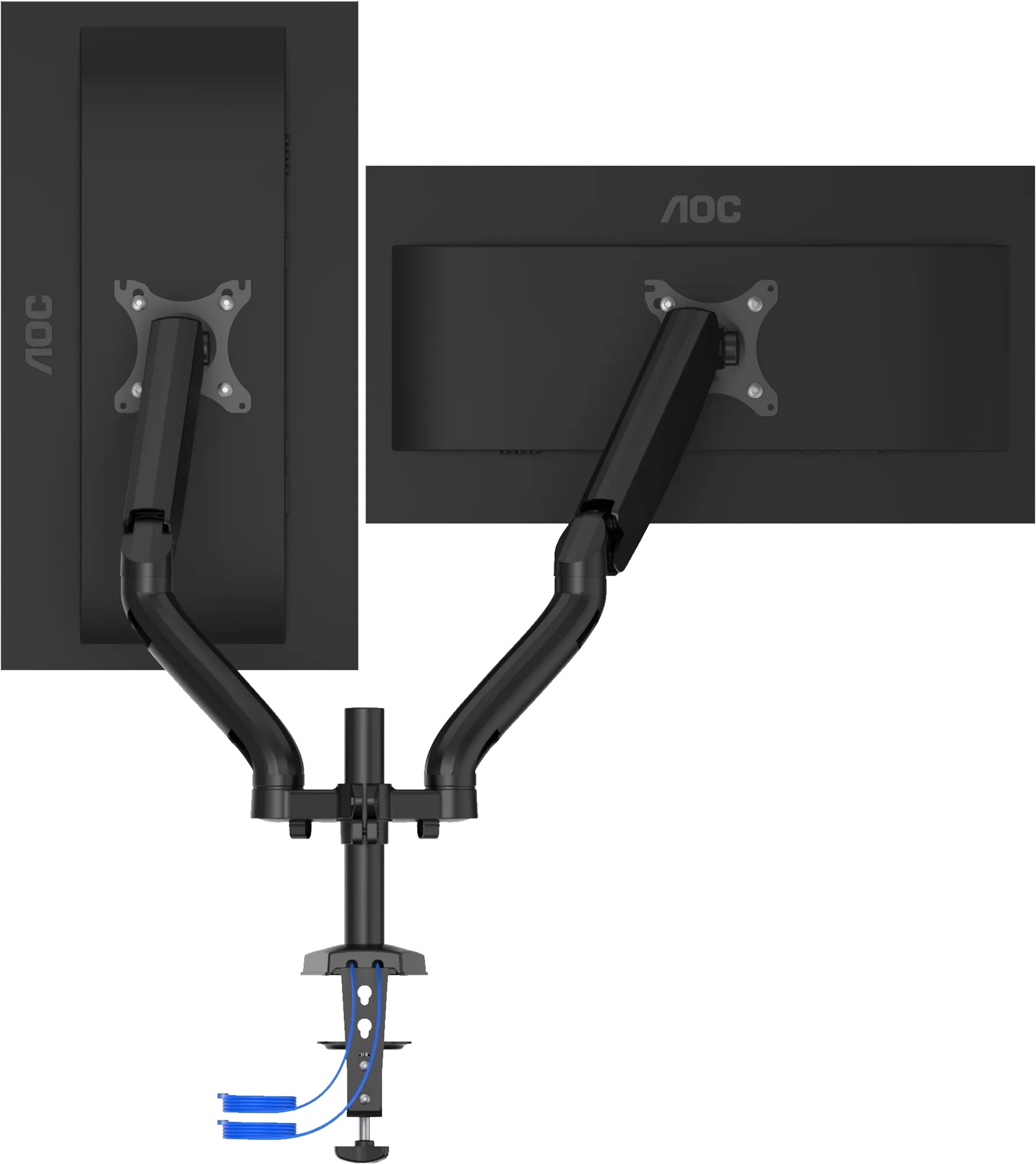 Кронштейн на стол abc mount stand 02 black