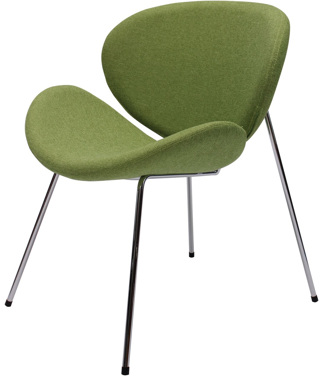белый стул с зеленой обивкой