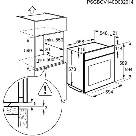 Электрический духовой шкаф electrolux eob 53434 ax