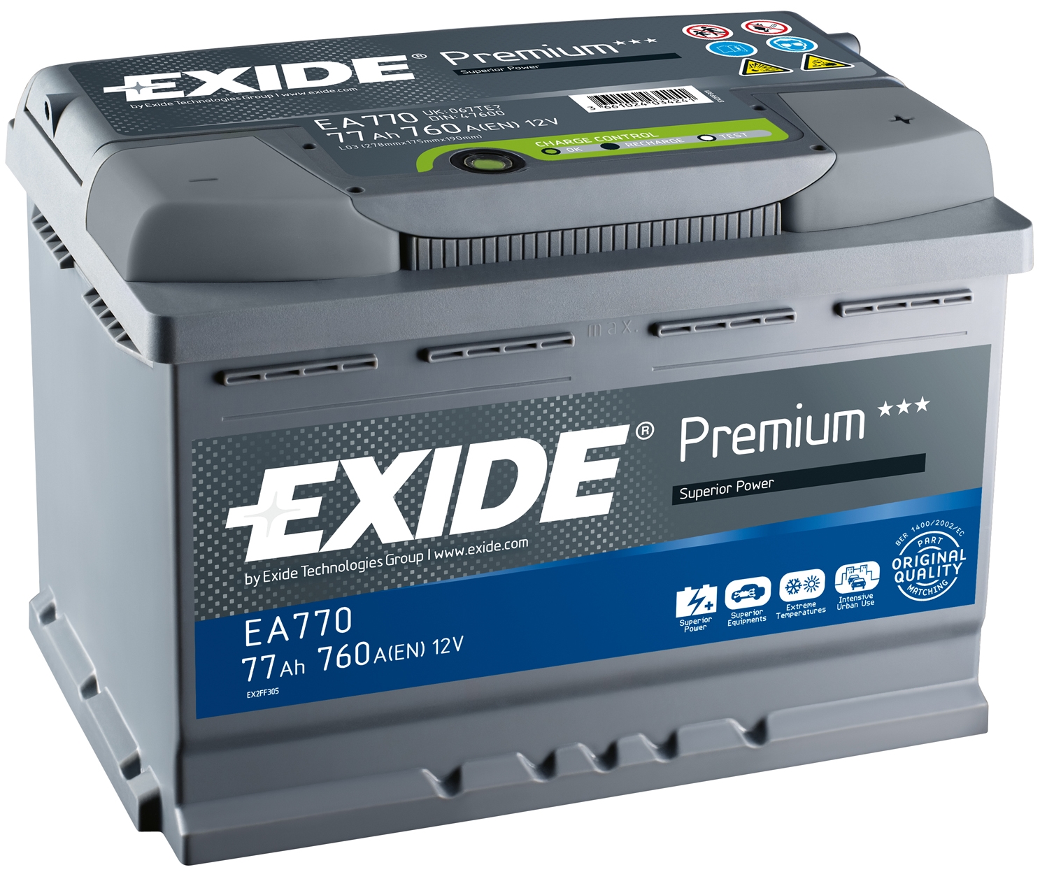 Exide ea770 аккумулятор