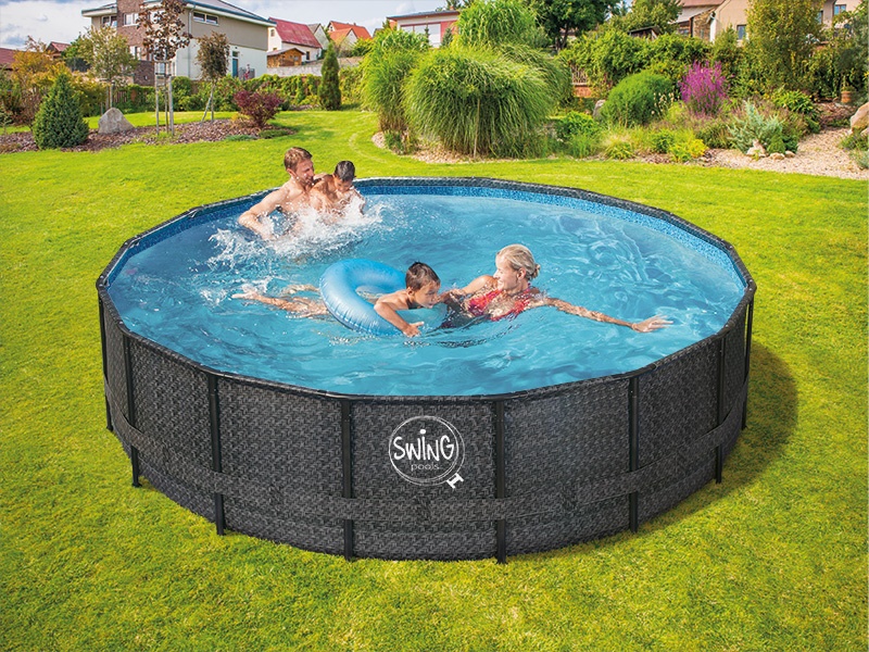 pool rattan frame